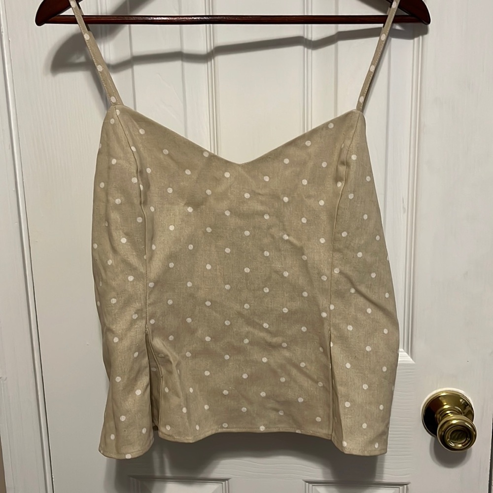 polka dot crop top
